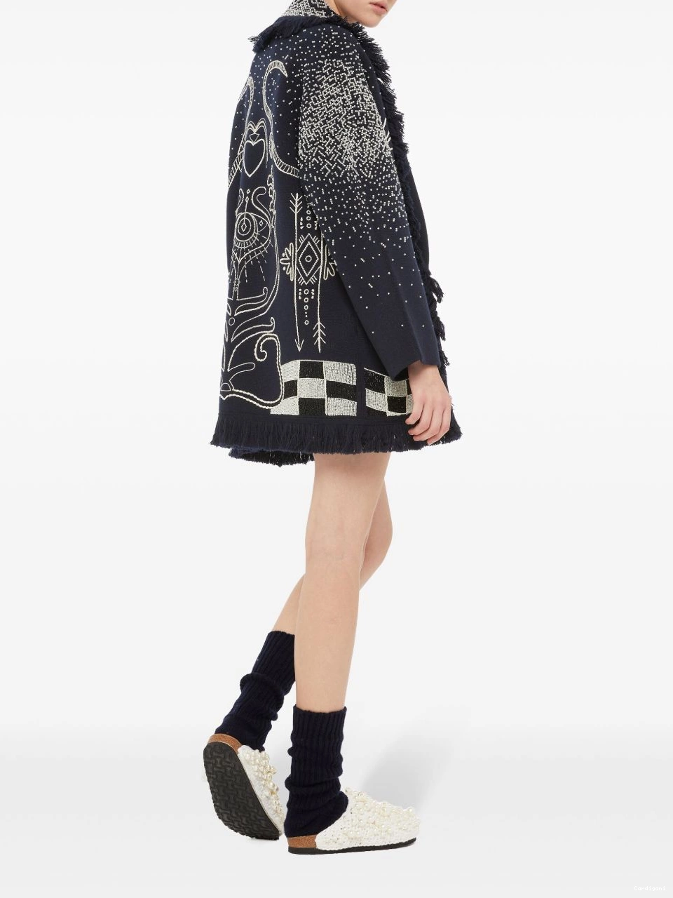 Affordable Women bead-embellished cardigan virgin-wool Alanui 0401